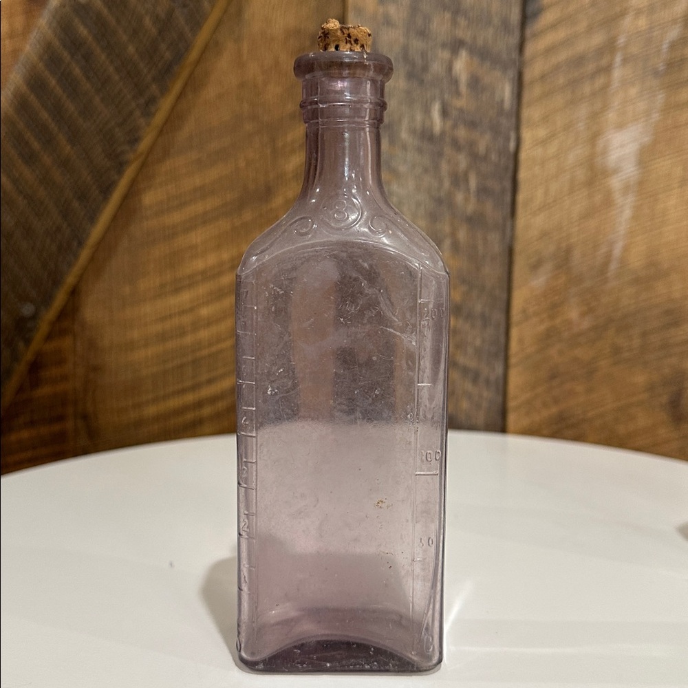 Vintage Antique Purple Medicine Liquor Glass Bottles~Warranted Flask - Picture 2 of 15